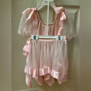 Vintage Soft Pink Ballerina Halloween Costume